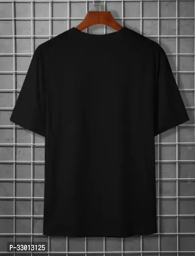 Comfortable Black Polyester Tees For Men-thumb2