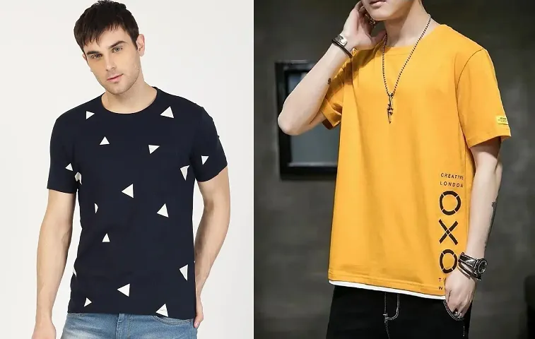 Reliable Polycotton Round Neck Tees For Men