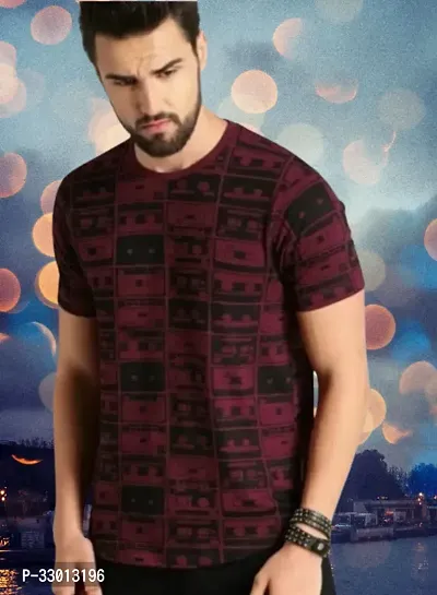 Comfortable Multicoloured Polyester Tees For Men-thumb0