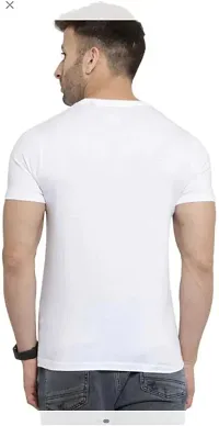 Comfortable White Polyester Tees For Men-thumb1