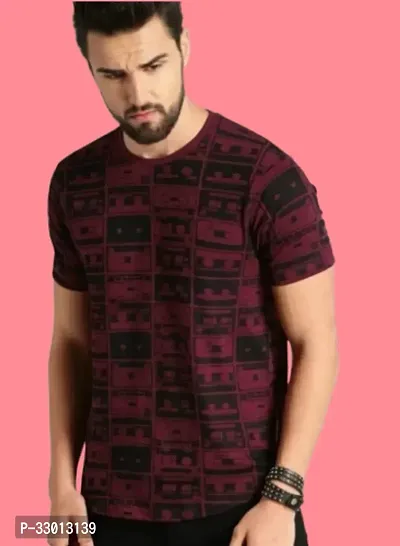 Comfortable Multicoloured Polyester Tees For Men-thumb0