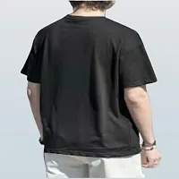 Comfortable Black Polyester Tees For Men-thumb1