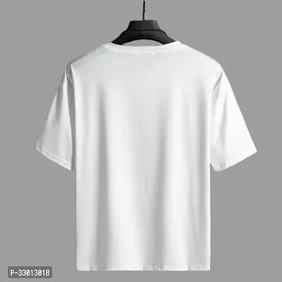 Comfortable White Cotton Blend Tees For Men-thumb2