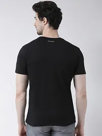 Comfortable Black Cotton Blend Tees For Men-thumb2