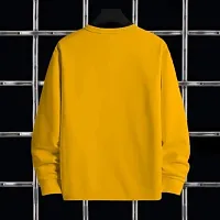 Fancy Designer Yellow Cotton Blend Long Sleeve Round Neck Tees For Men-thumb1