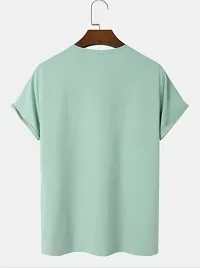 Comfortable Blue Polyester Tees For Men-thumb1