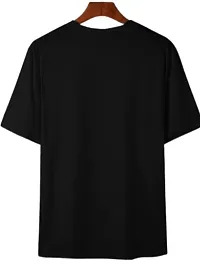 Comfortable Black Polyester Tees For Men-thumb1