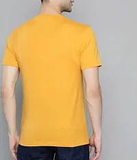 Comfortable Yellow Polyester Tees For Men-thumb1