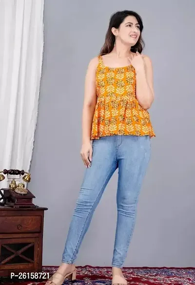 Stylish Fancy Designer Rayon Printed Top For Women