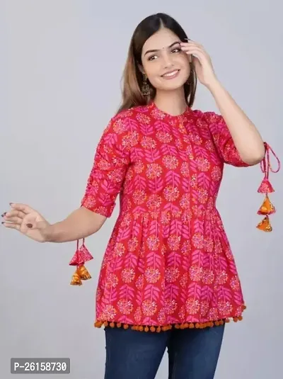 Stylish Fancy Designer Rayon Printed Top For Women