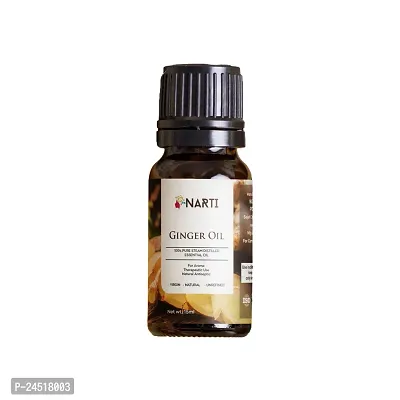 NARTI Ginger Essential Oil Pure  Natural Undiluted For Therapeutic Grade and belly fat burner, Acne  Wrinkles 30 ML ginger oil