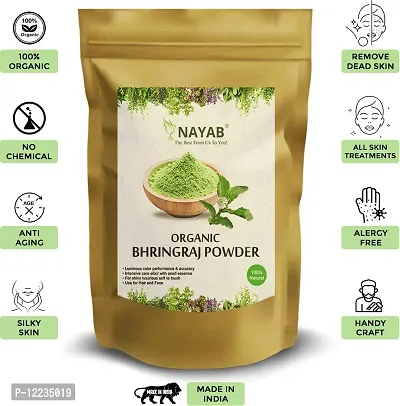 Nayab bhringraj powder to Make healthy hair growth  treatment | Bhringraj leaf powder (100 g)-thumb3