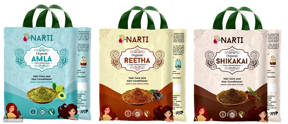 Classic Amla Reetha Shikakai Powder 500Gpack Of 3