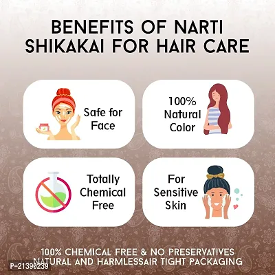 Narti Shikakai powder hair growht 500gm | shikakai powder hair conditioner 500g Pack of 2 1 kg-thumb3