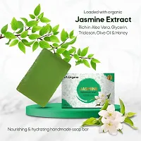 LA Organo Handmade Jasmine Bathing Soap (Pack of 3)-thumb2