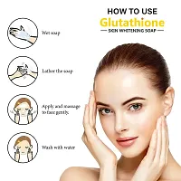 LA Organo Glutathione Soap For Skin Whitening, Lightening and Brightening, with Lemon Extracts, Aloe Vera, Kojic Acid, Anti-aging, Dark Circle, Sun Damage Corrector, For Fair Skin (Pack of 2)-thumb3