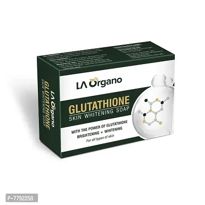 LA Organo Glutathione Skin Whitening Soap For Brightening  Whitening For All Skin Types, 100 g