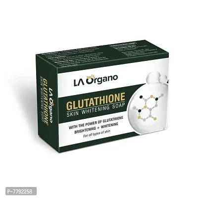 LA Organo Glutathione Skin Whitening Soap For Brightening  Whitening For All Skin Types, 100 g-thumb0