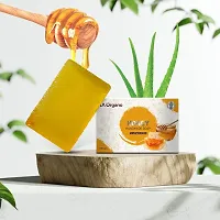 LA Organo Honey Handmade Natural Bath Soap - 100gm-(Pack of 6)-thumb1