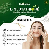 LA Organo L-Glutathione Face  Body Scrub, Exfoliates Dead Skin, Impurities  Pollutions from Skin, Lighten  Brighten Your Skin, 50gm-thumb1