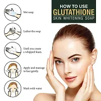 LA Organo Glutathione Skin Whitening Soap For Brightening  Whitening For All Skin Types, 100 g (Pack of 6)-thumb3