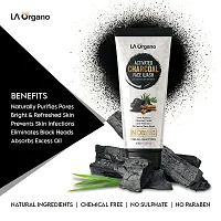 LA Organo Activated Charcoal Face Wash, 100 g each (Pack of 2)-thumb1