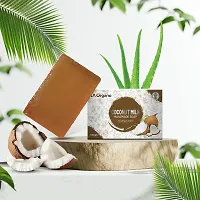 LA Organo Coconut Milk Handmade Natural Bath Soap - 100gm-(Pack of 6)-thumb1