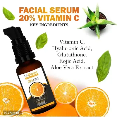 LA Organo Vitamin C Facial Kit - Consists Vitamin C Brightening Face Gel, Face Cream & Face Serum - 180g-thumb4