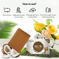 LA Organo Coconut Milk Handmade Natural Bath Soap - 100gm-(Pack of 6)-thumb4