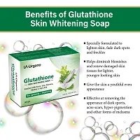 LA Organo Glutathione Neem  Tulsi Skin Whitening Soap, with Kojic Acid for Skin Lightening  Brightening, Dark Spot and Dead Skin Cell Removal, Fairness Soap - All Skin Type (Pack of 2)-thumb2