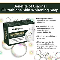 LA Organo Glutathione Skin Whitening Soap For Brightening  Whitening For All Skin Types, 100 g-thumb2