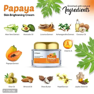 LA Organo Papaya Skin Whitening Cream and Glutathione Face Wash (Combo Pack of 2)-thumb2