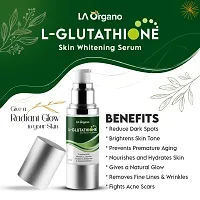 LA Organo Glutathione Cream, 50g  Glutathione Face Scrub, 50g  Glutathione Serum, 30ml  Glutathione Soap (Pack of 4)-thumb2