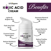 LA Organo Kojic Acid Face Cream Enriched with Vitamin E, Niacinamide, Hyaluronic Acid for Skin Brightening  Lightening, Fade Away Dark Spots  Scars (Pack of 1) 50 GM-thumb3