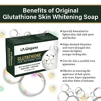 LA Organo Glutathione Skin Whitening Soap For Brightening  Whitening For All Skin Types, 100 g (Pack of 3)-thumb2