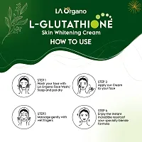LA Organo L-Glutathione Cream For Skin Whitening, Reduces Dark Spots And Skin Ageing With Vitamin C  Kojic Acid, 50gm-thumb2