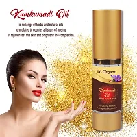 LA Organo Kumkumadi Oil Enriched with Gold Dust, 30ml & Aloe Vera Multipurpose Beauty Gel, 120ml For Daily Skin Care Combo-thumb1