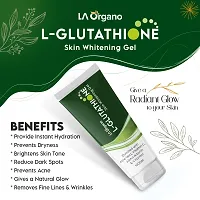 LA Organo Hydrating Face Gel with Aloe Vera, Enriched With L-Glutathione, Vitamin C  Alpha For Skin Brightening, Reducing Dark Spots  Acne, 100gm-thumb1