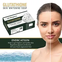 LA Organo Glutathione Skin Whitening Soap For Brightening  Whitening For All Skin Types, 100 g (Pack of 3)-thumb1