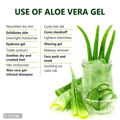 LA Organo Pure Aloe Vera Gel From Freshly Cut Aloe Plants for Face Glow, Skin Moisturizer and Hair Growth, Deeply Hydrating, Repairing Daily Moisturizer, Aftershave Lotion - 120 Ml-thumb4