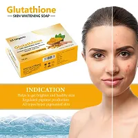 LA Organo Glutathione Haldi Chandan Skin Lightening & Brightening Soap For All Skin Type (100gm) Pack of 5-thumb2