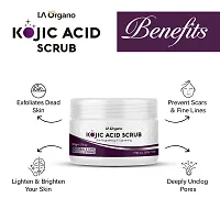 LA Organo Kojic Acid Skin Lightening & Brightening Face & Body Scrub, Exfoliates Dead Skin, Impurities & Pollutions from Skin (Pack of 2) 100 gm-thumb4