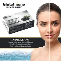 LA Organo Glutathione Activated Charcoal Skin Whitening Soap For All Skin Type (100gm) Pack of 4-thumb2