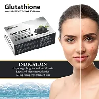 LA Organo Glutathione Activated Charcoal Skin Whitening Soap For All Skin Type (100gm) Pack of 5-thumb2