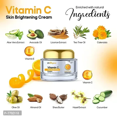 LA Organo Vitamin C Facial Kit - Consists Vitamin C Brightening Face Gel, Face Cream & Face Serum - 180g-thumb2