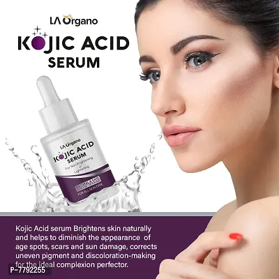 LA Organo Kojic Acid Foaming Face Wash, Cream, Serum  Scrub for Skin Brightening  Lightening (Pack of 4) 230 g-thumb3