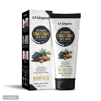 LA Organo Tomato Hydrating Soothing Gel & Activated Charcoal Face Wash (Pack of 2) 320g-thumb5