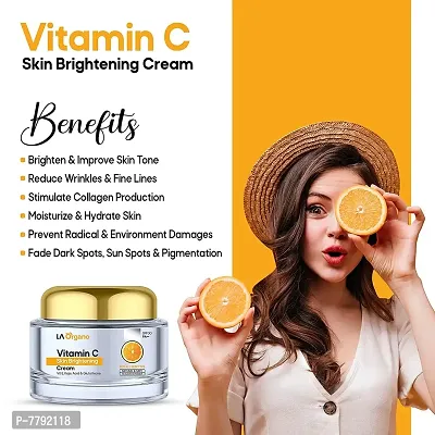 LA Organo Vitamin C Facial Kit - Consists Vitamin C Brightening Face Gel, Face Cream & Face Serum - 180g-thumb3