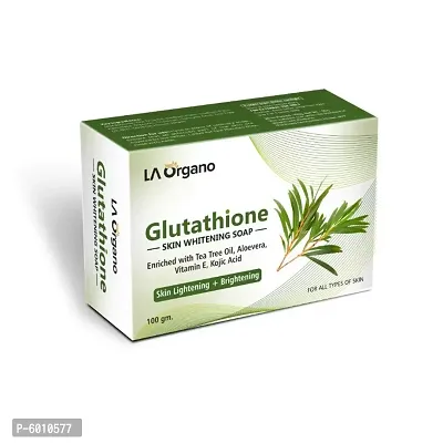 LA Organo Glutathione Teatree Skin Lightening and Brightening Soap-thumb0