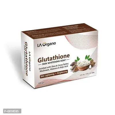 LA Organo Glutathione Shea Cocoa Butter Skin Lightening and Brightening Soap 100 GM